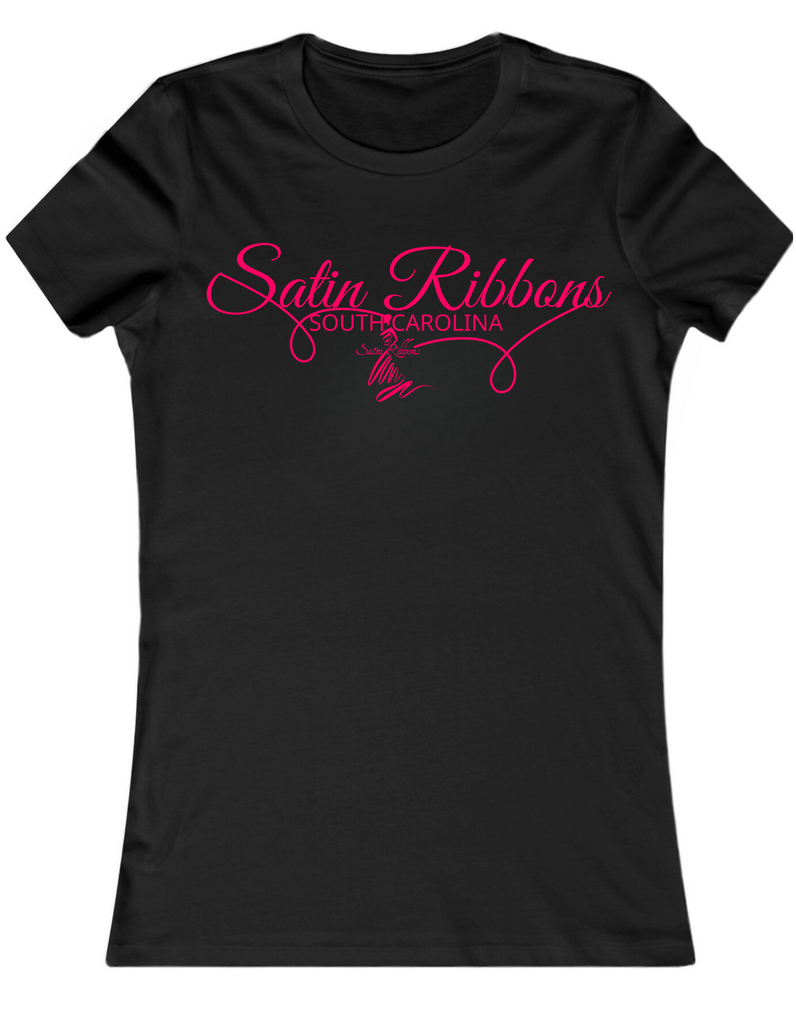 Satin Ribbons Designs Signature SC Black Tee