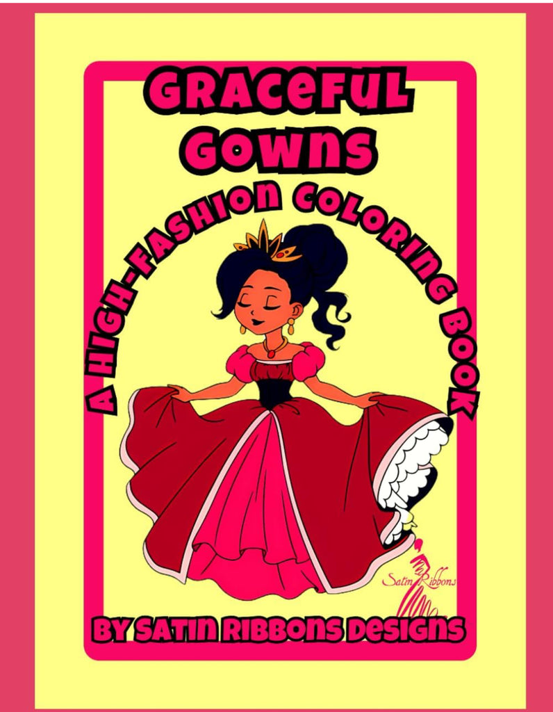Graceful Gowns: A High-Fashion Coloring Book