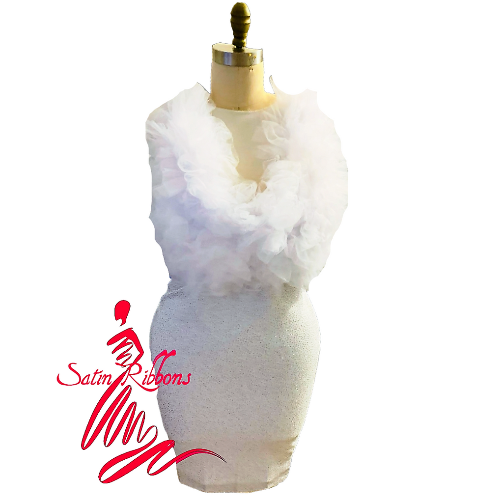 Designer Tulle Puffed V Neck Sleeveless Top Silver Glitter Fitted Dress